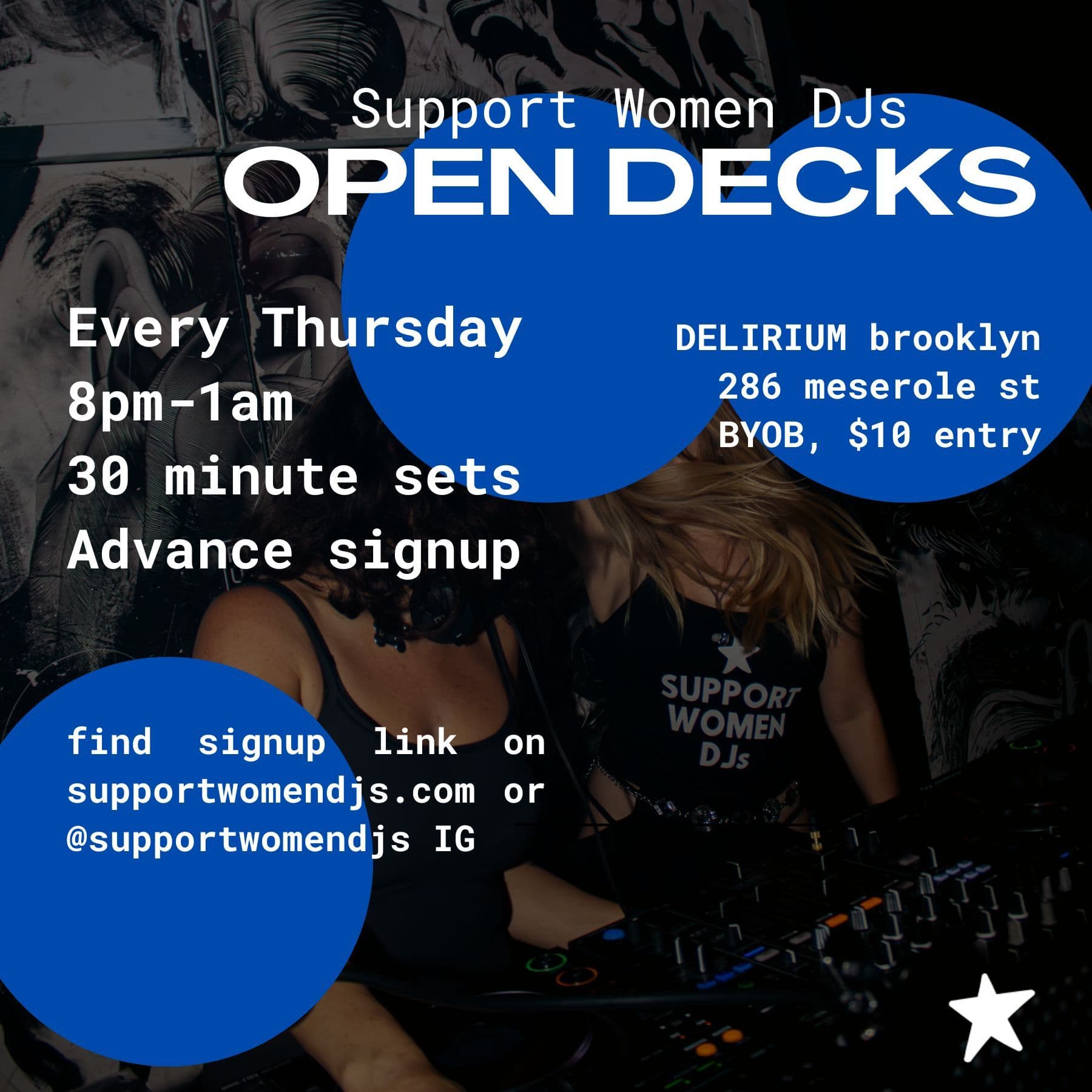Support Women DJs OPEN DECKS
