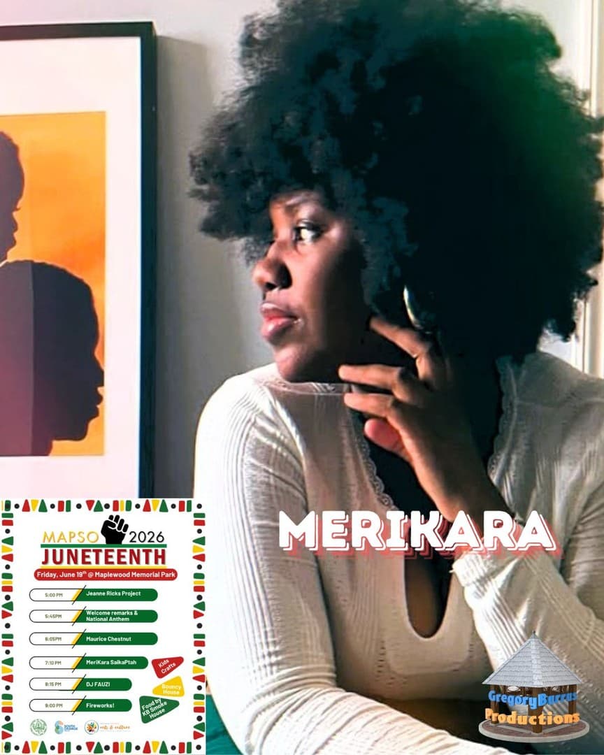 Singer Performer Merikara SaikaPta in 2026 MAPSO Juneteenth Celebration