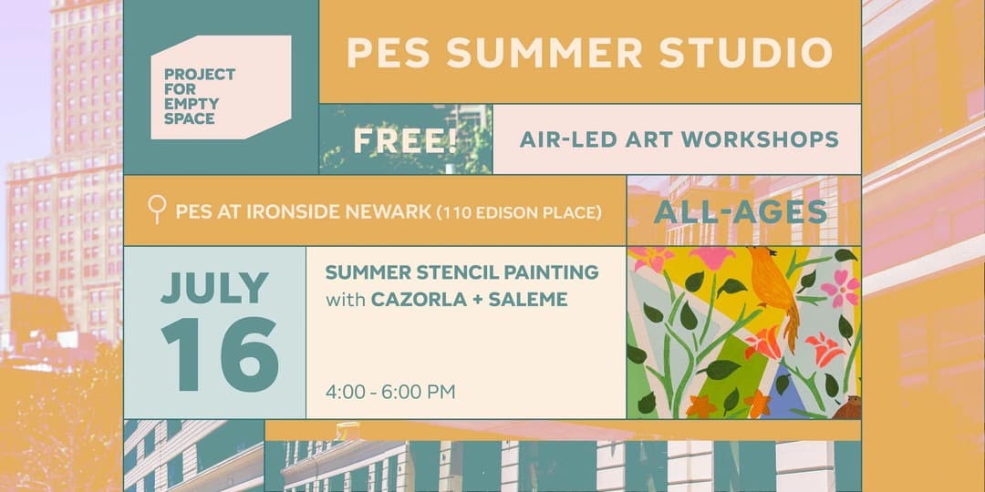 PES SUMMER WORKSHOP | Cycle 10 AIR CAZORLA + SALEME Summer Stencil Painting