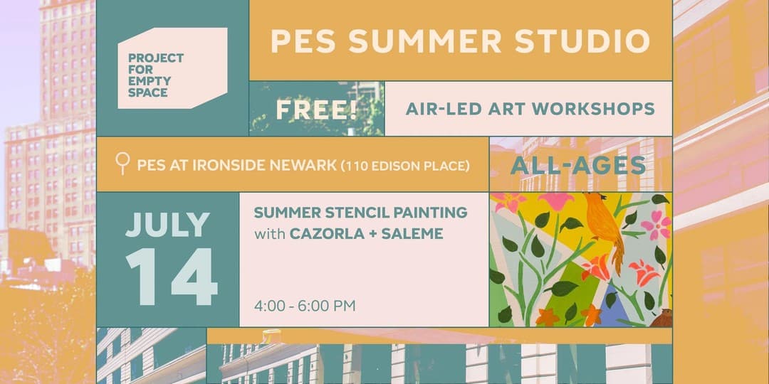 PES SUMMER WORKSHOP | Cycle 10 AIR CAZORLA + SALEME Summer Stencil Painting