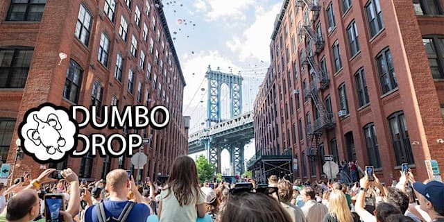 DUMBO DROP 2026! Watch elephants parachute into Dumbo--for a good cause!