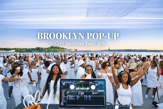 Brooklyn Pop-Up All-White Dinner Party. Soiree en Blanc