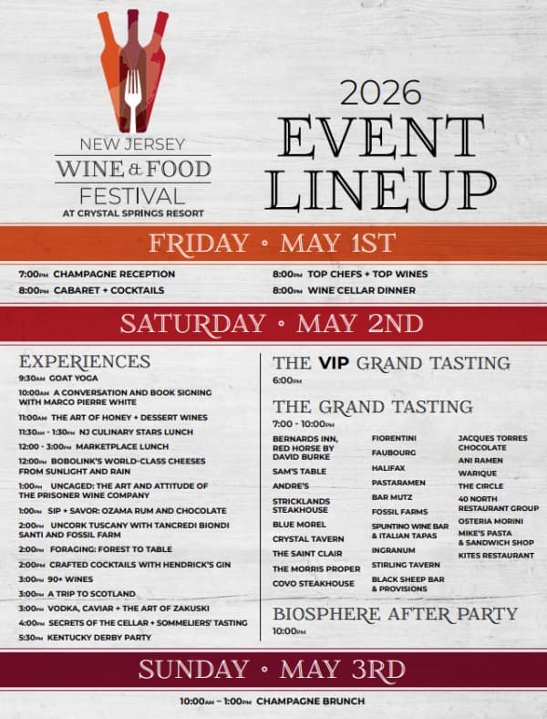 New Jersey Wine + Food Festival