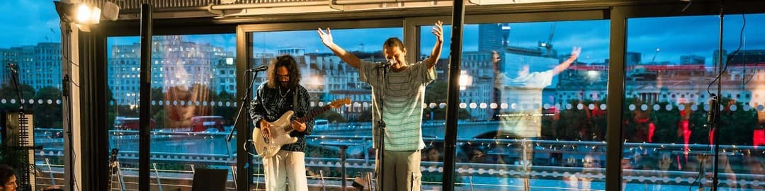Sofar Sounds London secret show in Embankment Pier