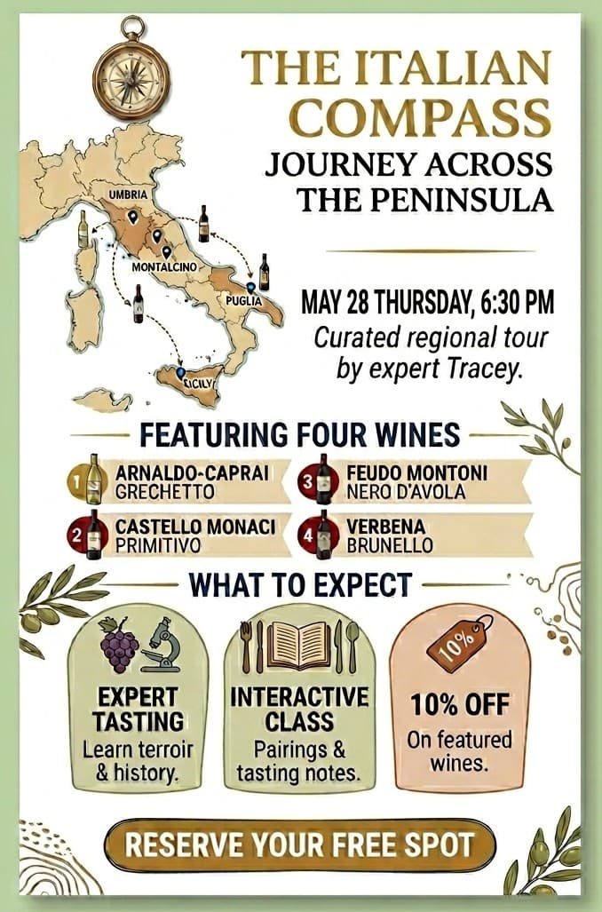 Monthly Wine Classes with Tracey