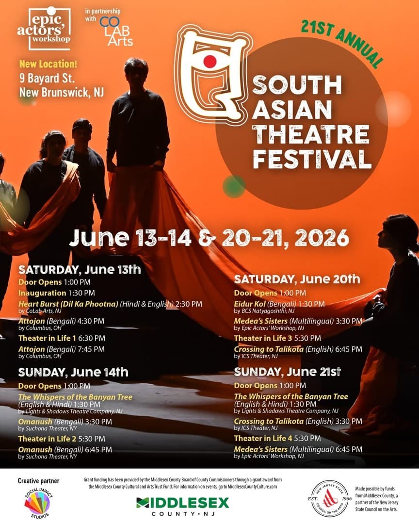 21st Annual South Asian Theatre Festival June 13-14 & June 20-21